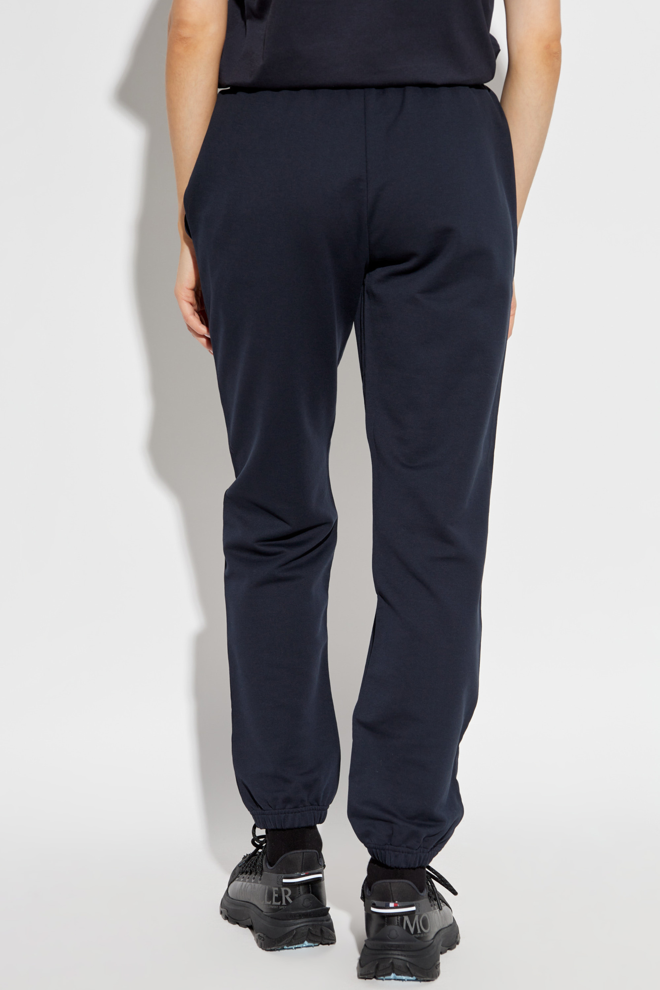 ボトムスその他 MONCLER Midnight blue cotton blend joggers Moncler Jogger Pants | Saks Fifth Avenue